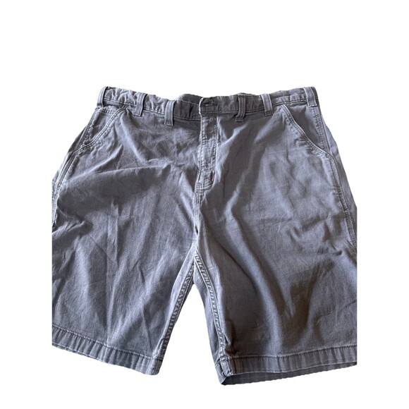 Carhartt Shorts Men's 44 Gray Relaxed 10" Rigby Canvas Dungaree Work Relaxed Fit - Picture 2 of 11